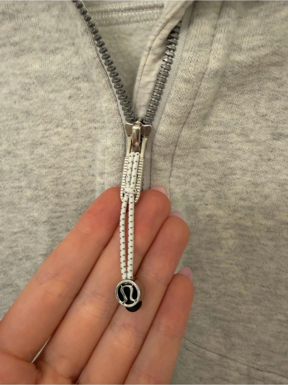 Lululemon scuba half-zip hoodie • size XS/S • heathered gray